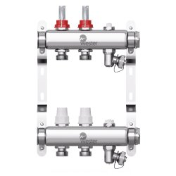 Коллектор нерж. Wester  1'-3/4 в сборе на 5 выходов с 2 заглушками