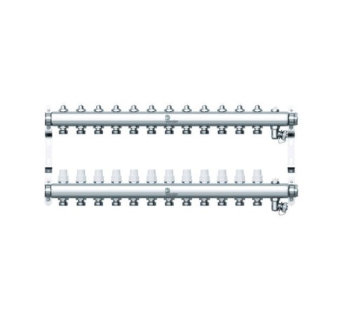 Коллектор нерж. Wester 1'-3/4 в сборе с расходомерами на 10 выходов