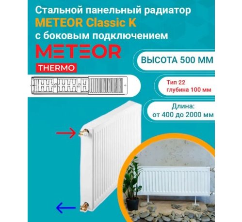 Радиатор стальной панельный Buderus (METEOR) Classic K 22/500/400